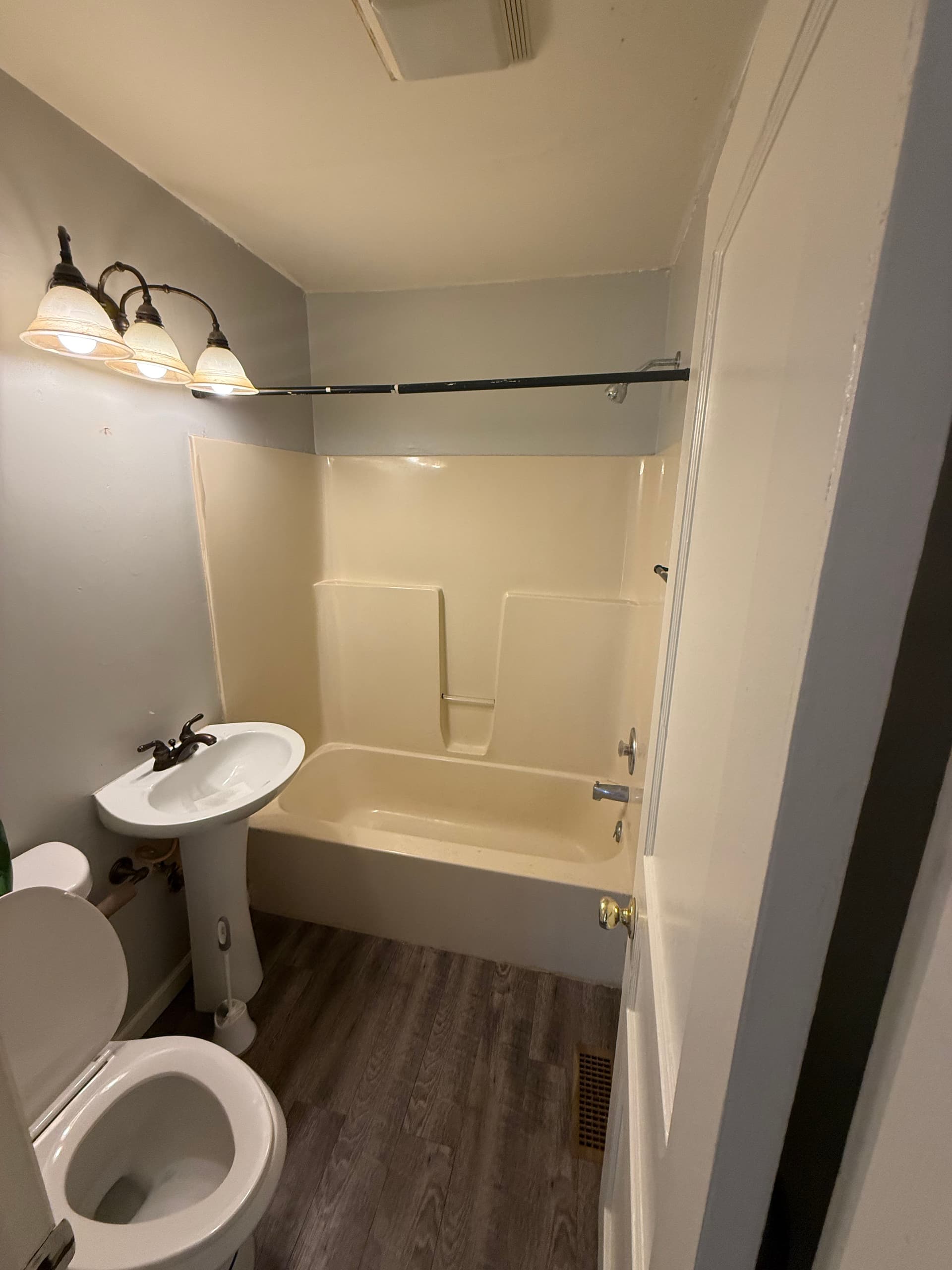 Gallery photos for Small Bathroom Remodel Done Right in Franklin: Image #1