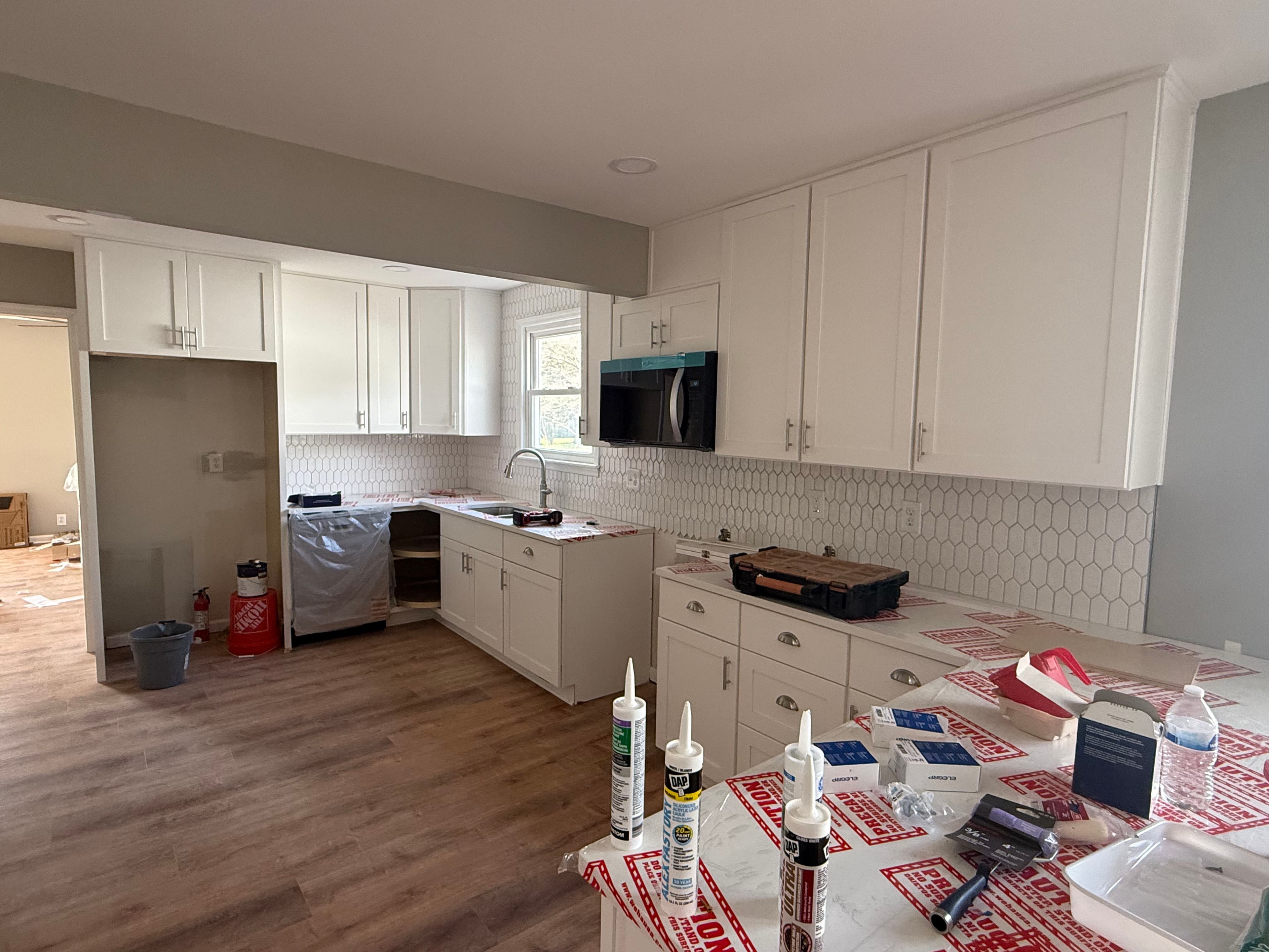 Project Kitchen Upgrade with Sleek White Cabinets in Franklin image